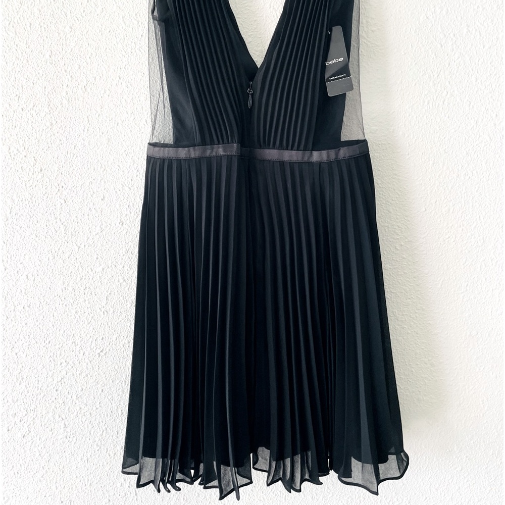 Bebe Pleated Tulle Dress - Picture 3 of 15